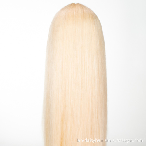 Wholesale Synthetic Lace Frontal Bob Cosplay Wigs Straight Short  Wigs for Black Women Gold Color Side Part Shoulder Length